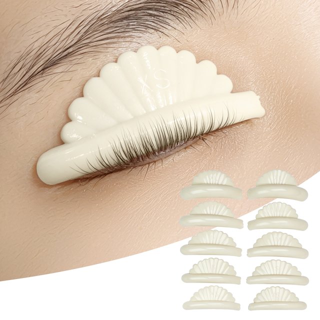 PERMANIA Shell 5 Sizes Eyelash Perming Curler Lift Pads Eyelash Perm Pads Rods For Lash Lifting Silicone Eyelashes Makeup Tool