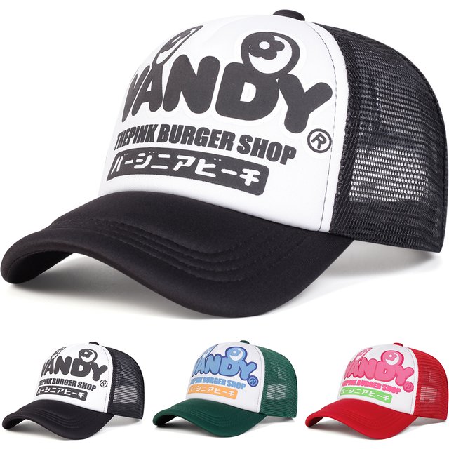 Unisex VANDY Letter Printing Baseball Net Caps Spring Summer Outdoor Adjustable Casual Hats Dad Hat Sunscreen Hat Sports Cap
