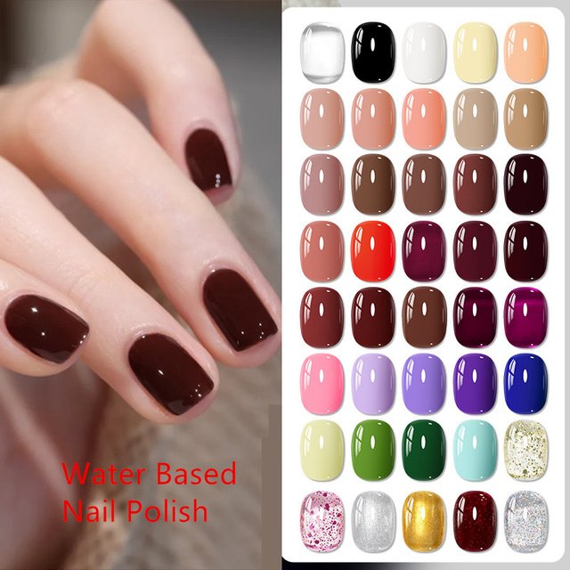 15ml Water-Based Nail Polish 40 Colors Long Lasting Quick Drying No Need of Lamp to Cure Nail Supplies Vernis for Nails Manicure