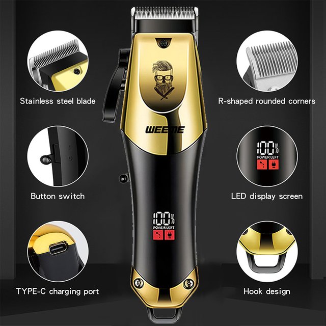 USB Rechargeable Hair Clippers for men Hair Body Beard Portable Travel Trimmer Grooming Care Tool Set Suitable Home Use For Male