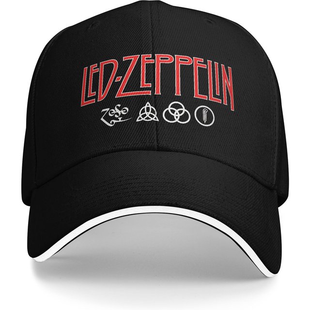 Led Zeppelin U.S. Tour 1975 Baseball Cap y2k Retro Unisex-Teens Trucker Hat Sunscreen Design Outdoor Gym Baseball Caps
