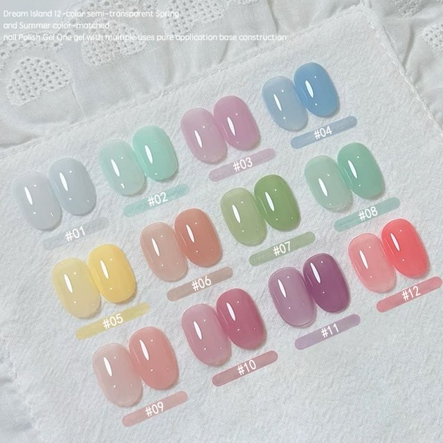 MIANEL 2026 10ML Milk Candy Series Gel Nail Polish - Fresh Cream Pudding Texture High Self-Leveling Macaron Color Nail Art
