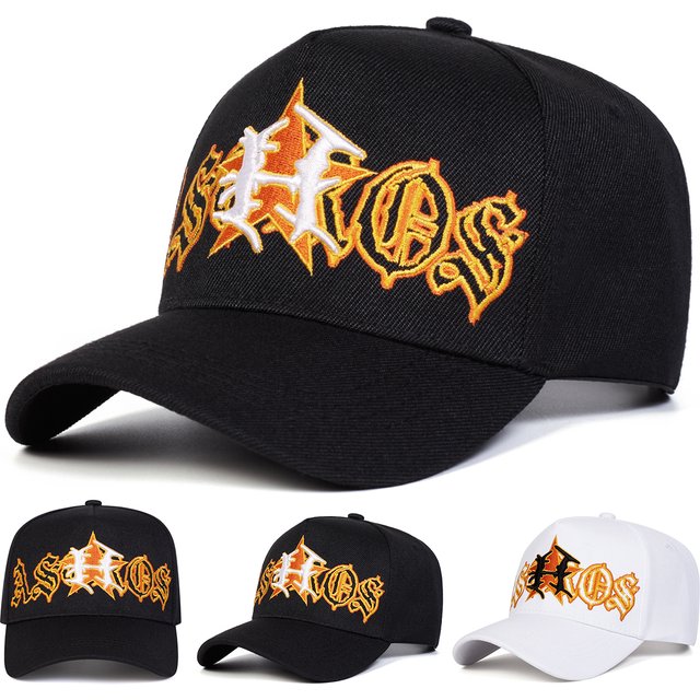 Unisex H Letter Pentagram Embroidery Baseball Caps Spring Autumn Outdoor Adjustable Casual Hats Sunscreen Hat Sports Cap