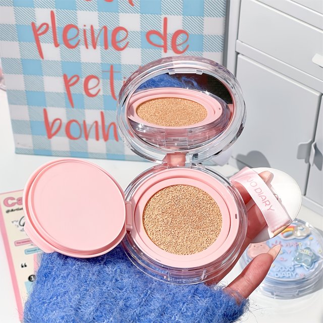 Moisture Cushion BB Cream, Long‑Lasting Concealer Foundation, Lightweight Hydrating Brightening Makeup Cushion With Powder Puff