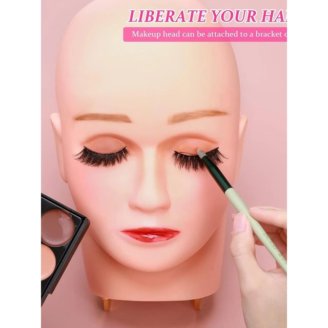 wholesale:Mannequin Head/ Mannequin Head Face for Makeup Practice,Facial Head for Makeup, Silicone, Easy to Remove Makeup