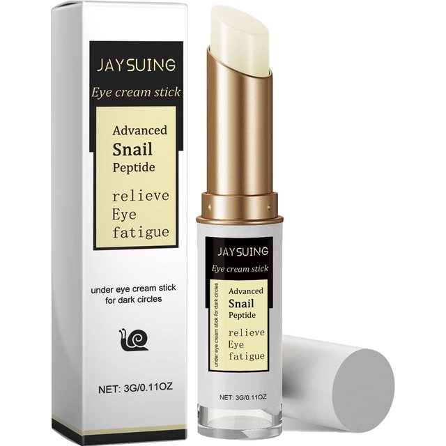 Snail Eye Cream Stick Anti-Puffiness Wrinkle Removal Fade Dark Circle Fine Lines Repair Moisturizing Firming Lightening Eye Care