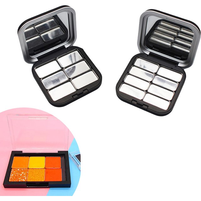Empty Eyeshadow Palette Eye Makeup Storage Dish for women Girls Makeup Beginners DIY Eye Shadow Storage Box Tools