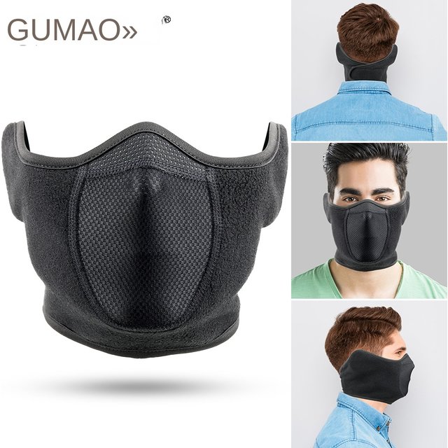 Cache-cou pour temps froid, couverture d'oreille, écharpe thermique en polaire, masque facial,
