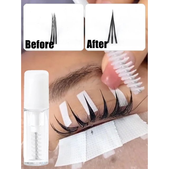 Ensemble imperméable pour cils, Mascara Transparent, colle pour Extensions de cils, Mascare pointu,