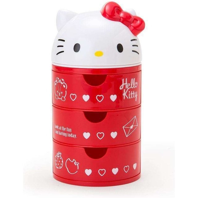 Sanrio New Hello Kitty My Melody Pompompurin Storage Box Desktop Decorations Cosmetics Hair Rope Cute Sense of Luxury Sweetness