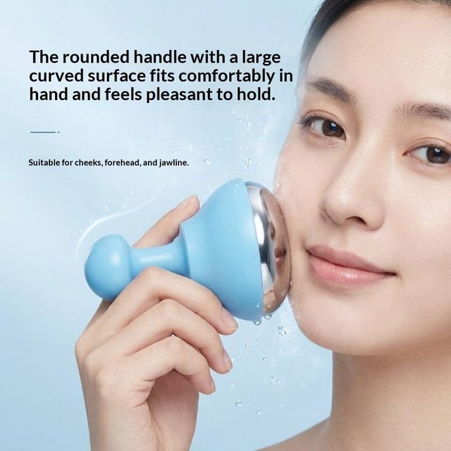 Stainless Steel Ice Face Roller Massager Cold Cryo Stick For Facial Puffiness Relief Lifting Firming Skin Cooling Beauty Tool1PC