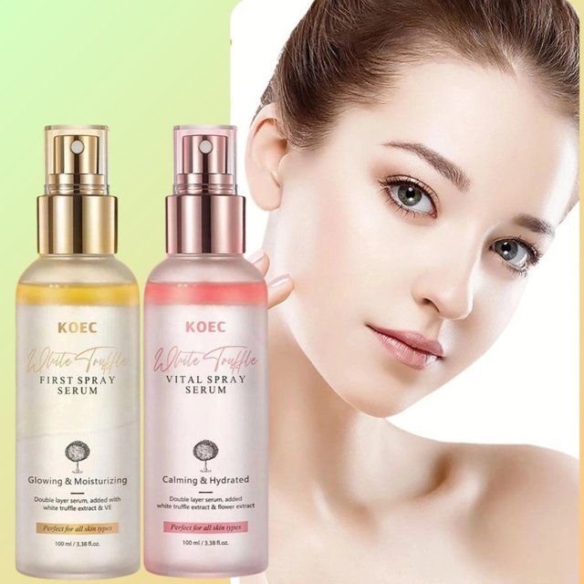 Korean KOEC White Truffle ExtractVitamin E Facial Serum Spray White Truffle First Spray Serum Antioxidant Glowing Facial Serum