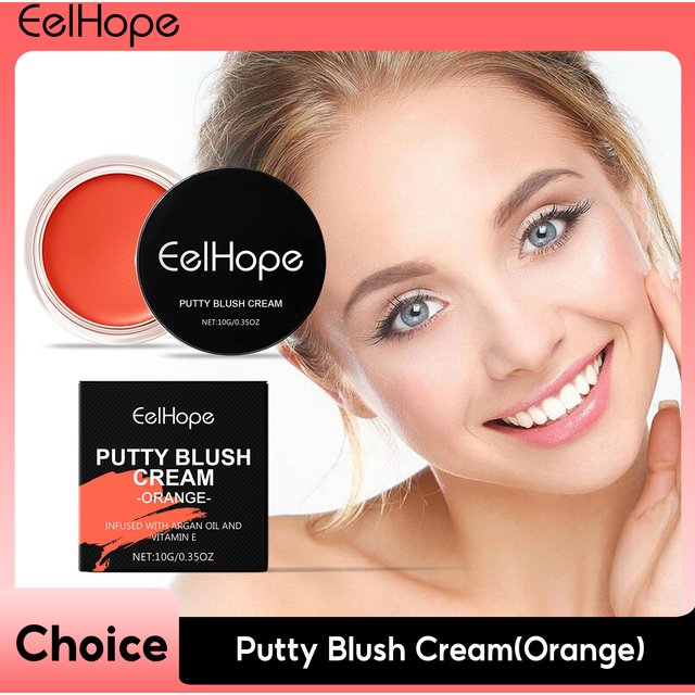 Blush hydratant pour le visage à haute pigmentation, poudre rouge naturelle, nourrissante,