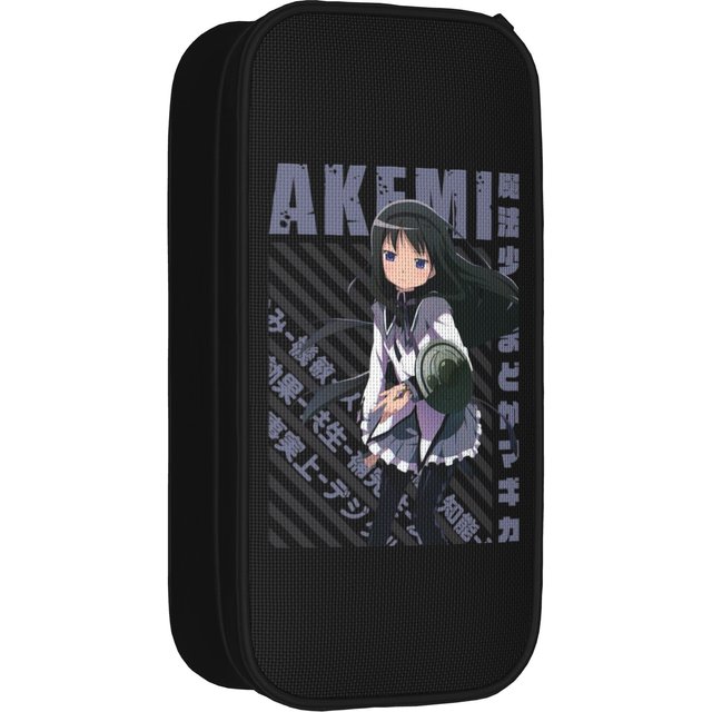 Puella Magi Madoka Magica Anime Homura Akemi Pencil Cases Pen Holder Bag for Student Large Storage School Cosmetic Pencil Pouch