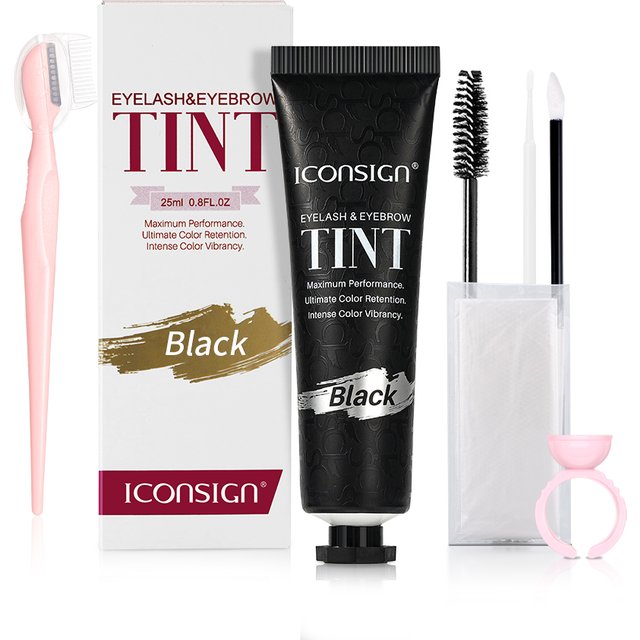 ICONSIGN Lashes Eyebrow Tint Kit Professional Fast Perming Dye Brow Mascara Tattoo Cream Waterproof Long Lasting 60 to 90 Days