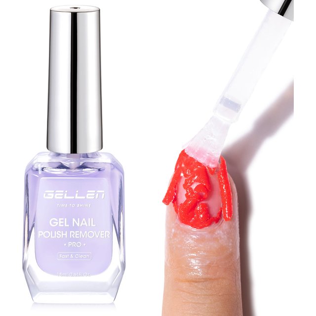 18ml Gel Nail Polish Remover UV Gel Polish Fast Remove No Soaking Needed Professional Nail Art Remover Kit for Home Salon