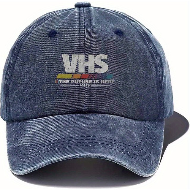 Men's & Women's Retro 90s VHS VHS Tape Cassette Cap - Vintage 80s/90s Nostalgia Streetwear Hat, Hand Washable Non-Stretch Durabl