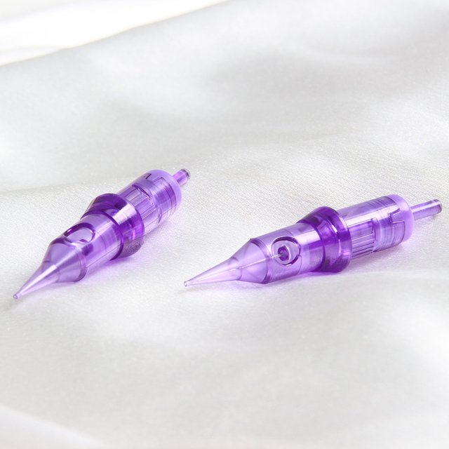 10pcs Safety Needle Tattoo Cartridges Disposable RL Cartridge Needles With Membrane For Micropigmentation Brow Permanent Makeup