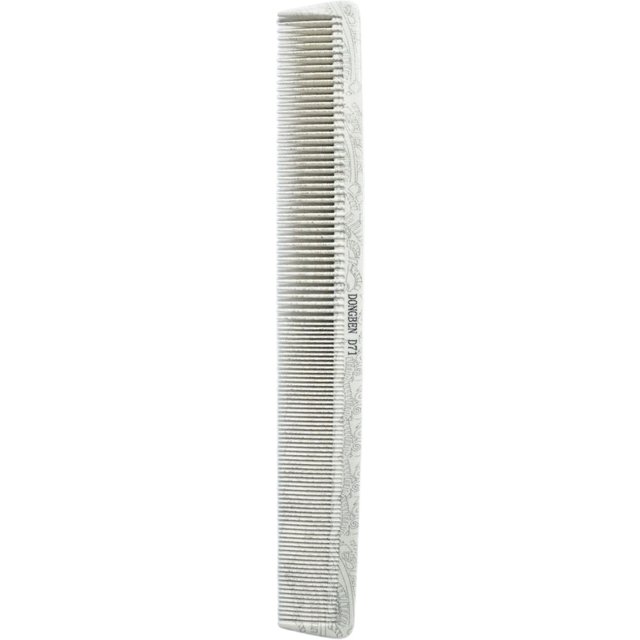 White Printed Hair Cutting Comb Barber Hairdressing Combs For Trim Women's Long Hair Hair Salon Double Sided Haircut Hairbrush