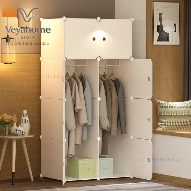Modular Cheap Wardrobe Bedroom Minimalist Saving Organizer Nordic Fabric Wardrobe Makeup Desk Armario Trendy Furniture