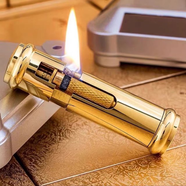 Briquet en cuivre Antique Portable, cylindre fin, briquet en laiton rétro, briquet à essence inhabituel, Gadget EDC 72mm x 22mm
