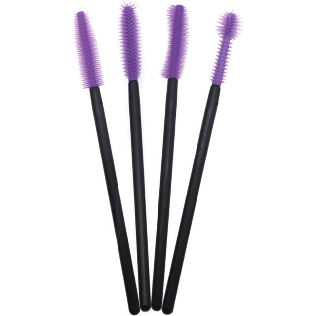 50PCS Disposable Silicone Eyelash Brush Multi-shaped Head Lash Lift Comb Eyebrow Brush for Eyelash Extension Makeup Tool