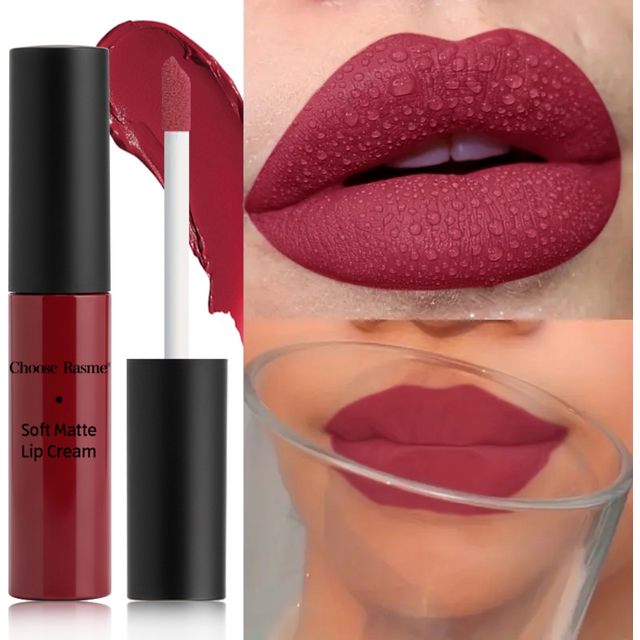 7 Colors Matte Velvet Lip Gloss Waterproof Liquid Lipstick Nude Black Lips Tint Makeup Lip Glaze Cosmetics Red Lip Stain Beauty