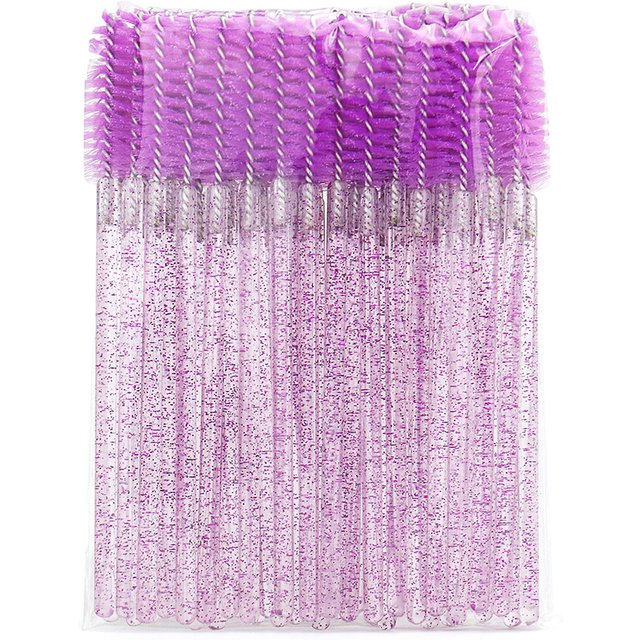 Wholesale 50PCS Eyebrow Brush Mascara Disposable Eyelash Brushes Lashes Extension Wands Applicator Makeup Tool