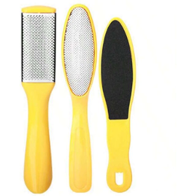 3Pcs Foot File Double Sided Stainless Steel Foot Rasp Professional Pedicure Tools for Dead Skin Callus Remover Foot Care Tool