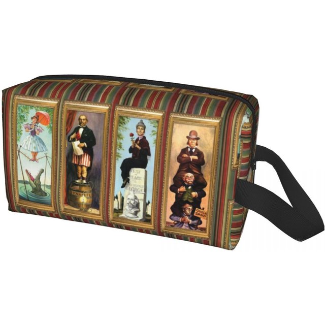 Custom Cute Haunted Mansion Stretching Travel Toiletry Bag Women Cosmetic Makeup Organizer Beauty Storage Dopp Kit