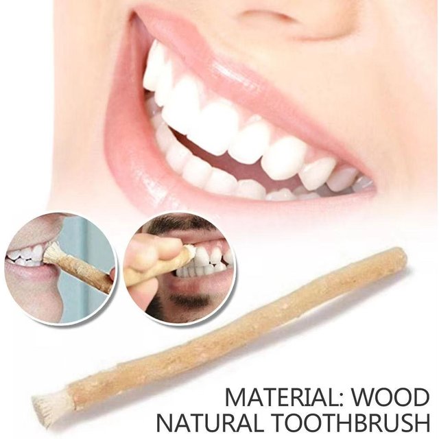 Middle Eastern Traditional Manual Teeth Whitener,Natural Miswak Soft Toothbrush,Travel,Natural Flavor Traditional Toothbrush