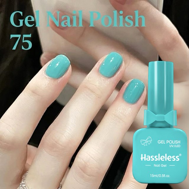 Hassleless Solid Color Gel Nail Polish, 15ml per Bottle, Salon-Grade Gel Nail Polish, Removable Without Damaging Nails.