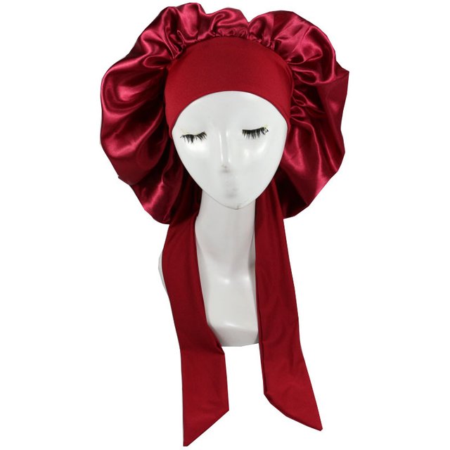 Femmes Satin solide chapeau De couchage nuit Bonnet De sommeil soins capillaires Bonnet Bonnet De Nuit pour femmes hommes unisexe Bonnet De Nuit douche Turban