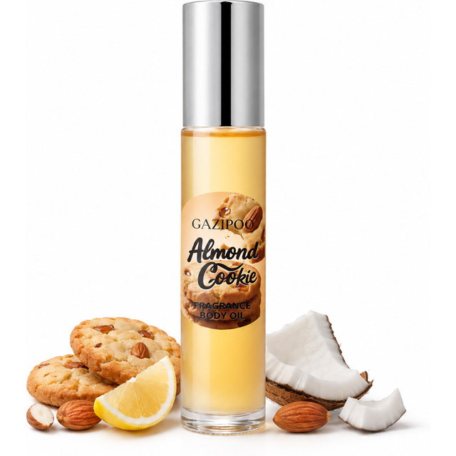 10ML Roll‑On Pheromone Oil - Portable Perfume Oil,Cookie Almond Caramel Vanilla Gourmand Scent Eau de toilette for Traveling