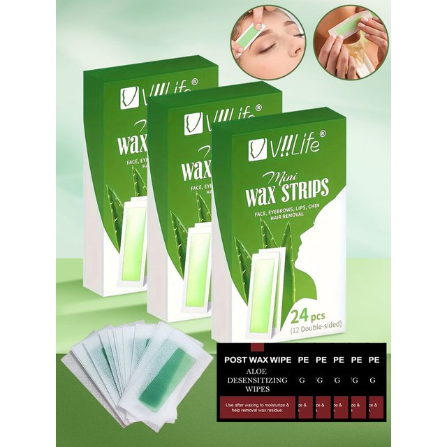 Painless Fast Hair Removal Wax Strips Waxing Wipe Sticker Professional Facial Body Leg Lip Hairs Remove Wax Paper Women Men Use