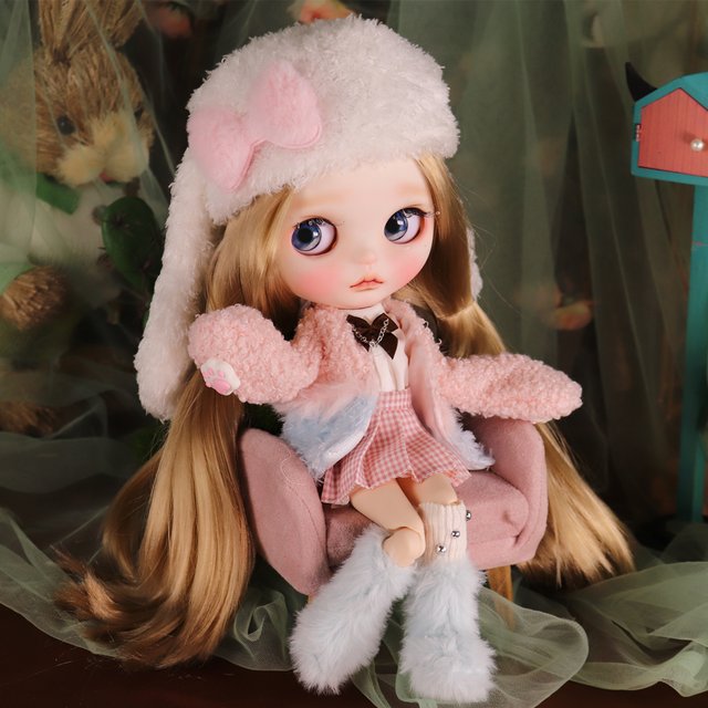 Pity Kitty Ooak ICY DBS Blyth Doll Matte Face Hanp-Painted Makeup1/6 BJD Azone S Anime Girl
