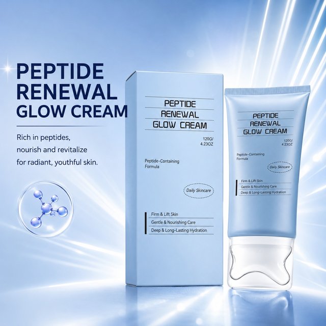 PDRN Peptide Face Moisturizer Anti-Aging Glow Cream With Gua Sha,Firm Lifting Skin Face Neck Scraping Therapy Korean Skin Care