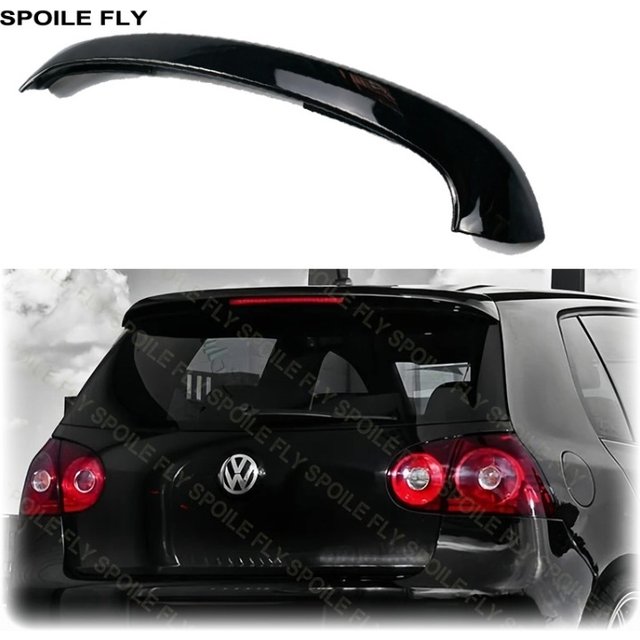 2006 To 2009 For VW Golf 5 MK5 Standard Edition TSI TDI FSI Look GTI Style Car Rear Roof Spoiler Wing Lip Glossy Black