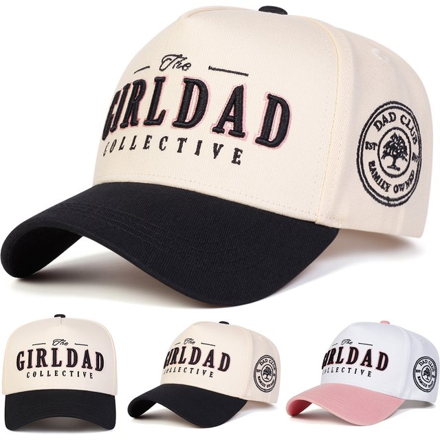 Unisex GIRL DAD Letter Embroidery Baseball Caps Spring and Autumn Outdoor Adjustable Casual Hats Sunscreen Hat Sports Cap