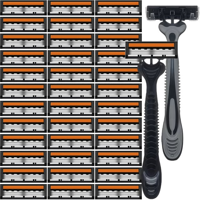 Manual Profession Face Care Beard 3-Layers Blade Safety Raze And Shaving Razor Stand Shaver Base For Man Handle