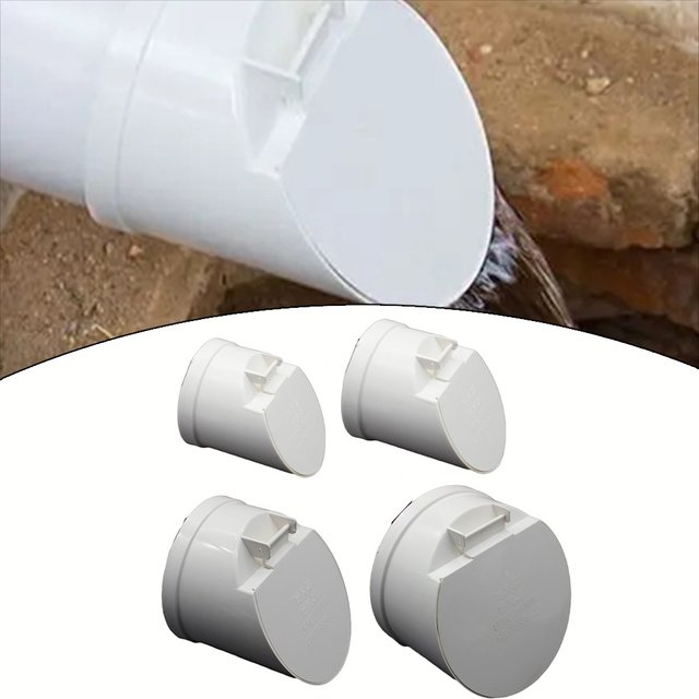 50-160mm PVC Drain Pipe Check Valve With Anti-rat Cover For Sewage Septic Tank Drainage Self-gravity Closed Deodorant Cover