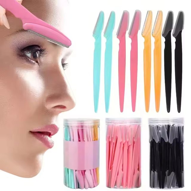 Augenbrauen-Trimmer, Make-up-Schönheitswerkzeuge, Sicherer Augenbrauenrasierer, Gesichts- und Körperhaarentferner, Rasierklingen, Augenbrauen-Formmesser für Frauen
