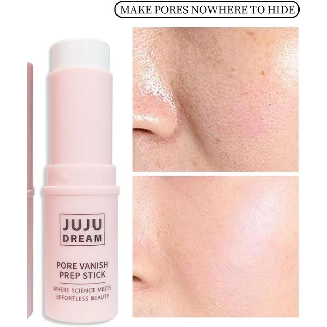 Face Primer Stick, Matte Priming Makeup Blur Stick, Hydrating Primer Face Shimmer Stick Cover Pores Oil Control & Lightweight