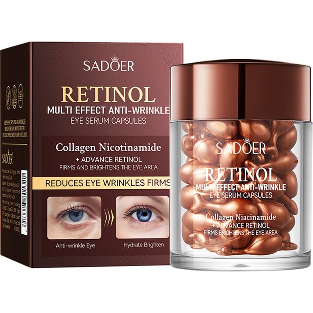SADOER Retinol Multi-Effect Anti-Wrinkle Firming Capsules Eye Essence Anti-Aging Moisturizing Eye Skin Care