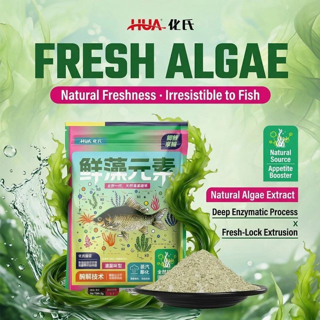 Nouvelle Poudre d'Algues 180g 2026 – Appât Naturel Frais au Parfum Intense, Stimulateur d'Alimentation et Attractant Puissant pour Carpes, Carassins, Mulets et Dorades