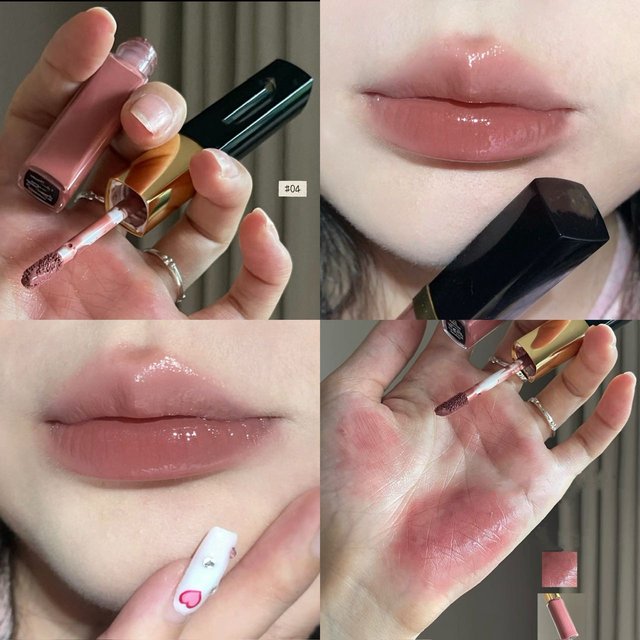 Hgn Dual Ended Matte and Gloss Lip Gloss Soft Matte Dewy Glossy Long Lasting Color Brighten Skin Tone Multi Makeup Styles
