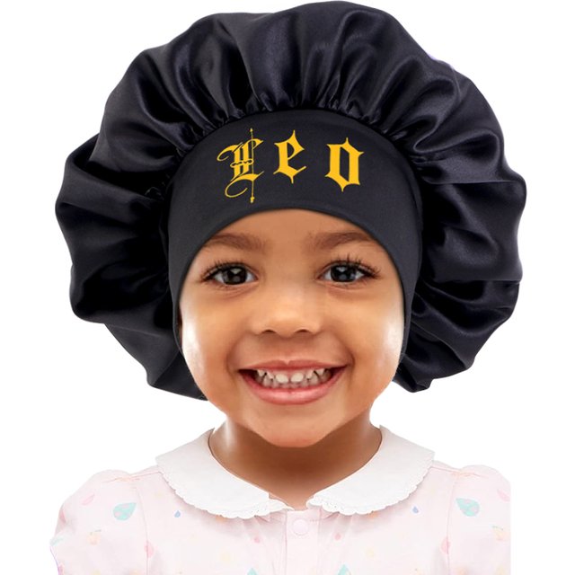 12 Constellation Kids Bonnet Hats Wide Band Elastic Cap Casual Night Sleeping Hair Care Caps Boys Girls Hat Children Headwear