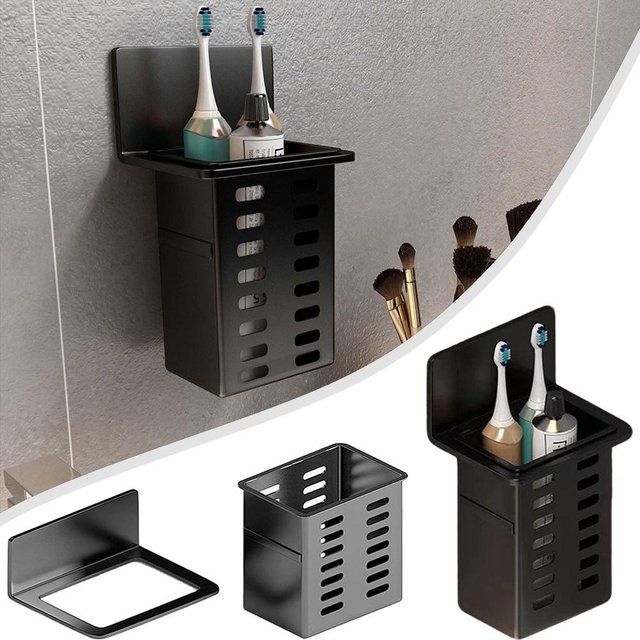 Travel-Friendly Wall Toothbrush Holder: Saves Space for Kitchen Utensils in Home & Dorm
