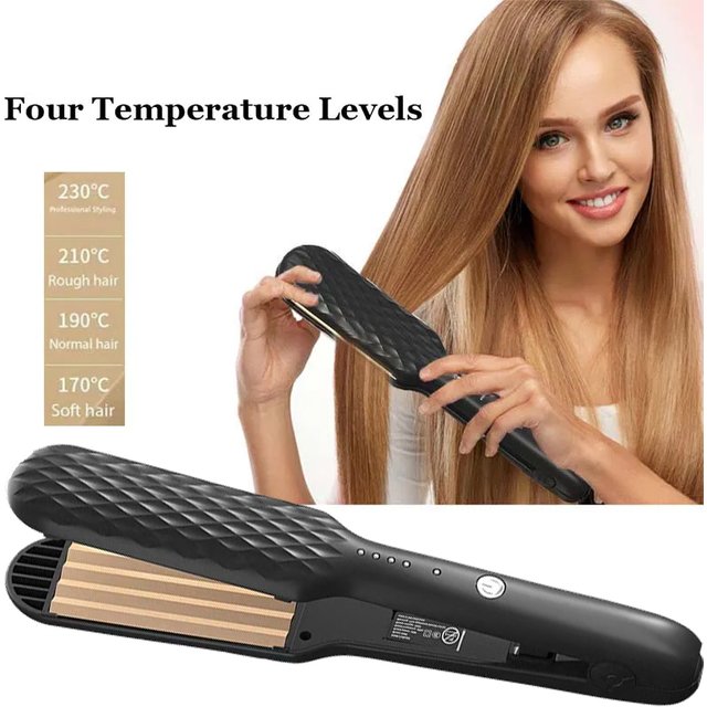 Multi Electric Hair Straightener Fast Heat Up Portable Flat Iron Corn Beard Clip Perm Magic Pad Hair Roots For Electric Splint