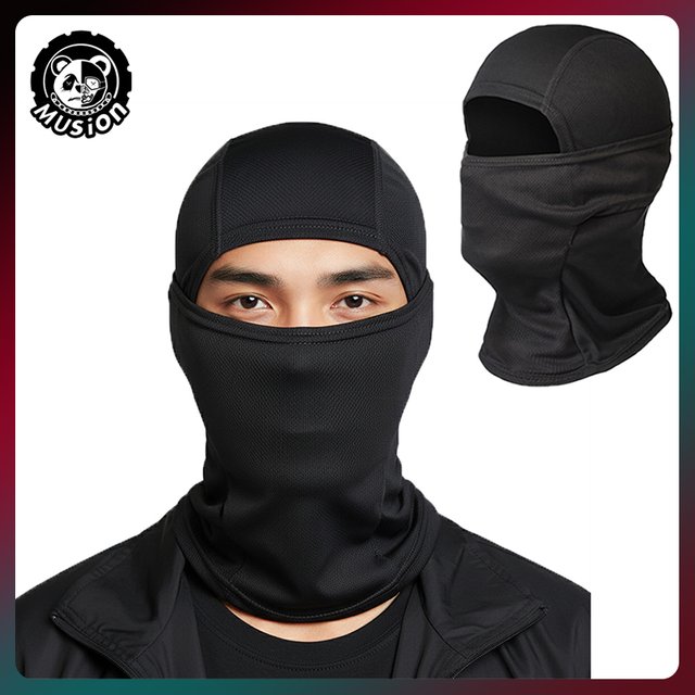 Musion Fashion Print Face Balaclava Tube Mask Motorcycle Windproof Dustproof Sunscreen Unisex Bandana Original Headband Scarf